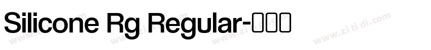 Silicone Rg Regular字体转换